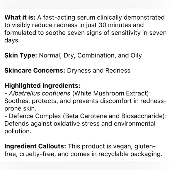 🌿 REN Clean Skincare Evercalm™ Redness Relief Serum - Picture 7 of 8